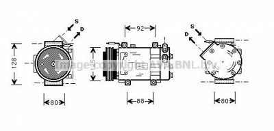 AVA QUALITY COOLING rtk039 -  Компрессор, кондиционер